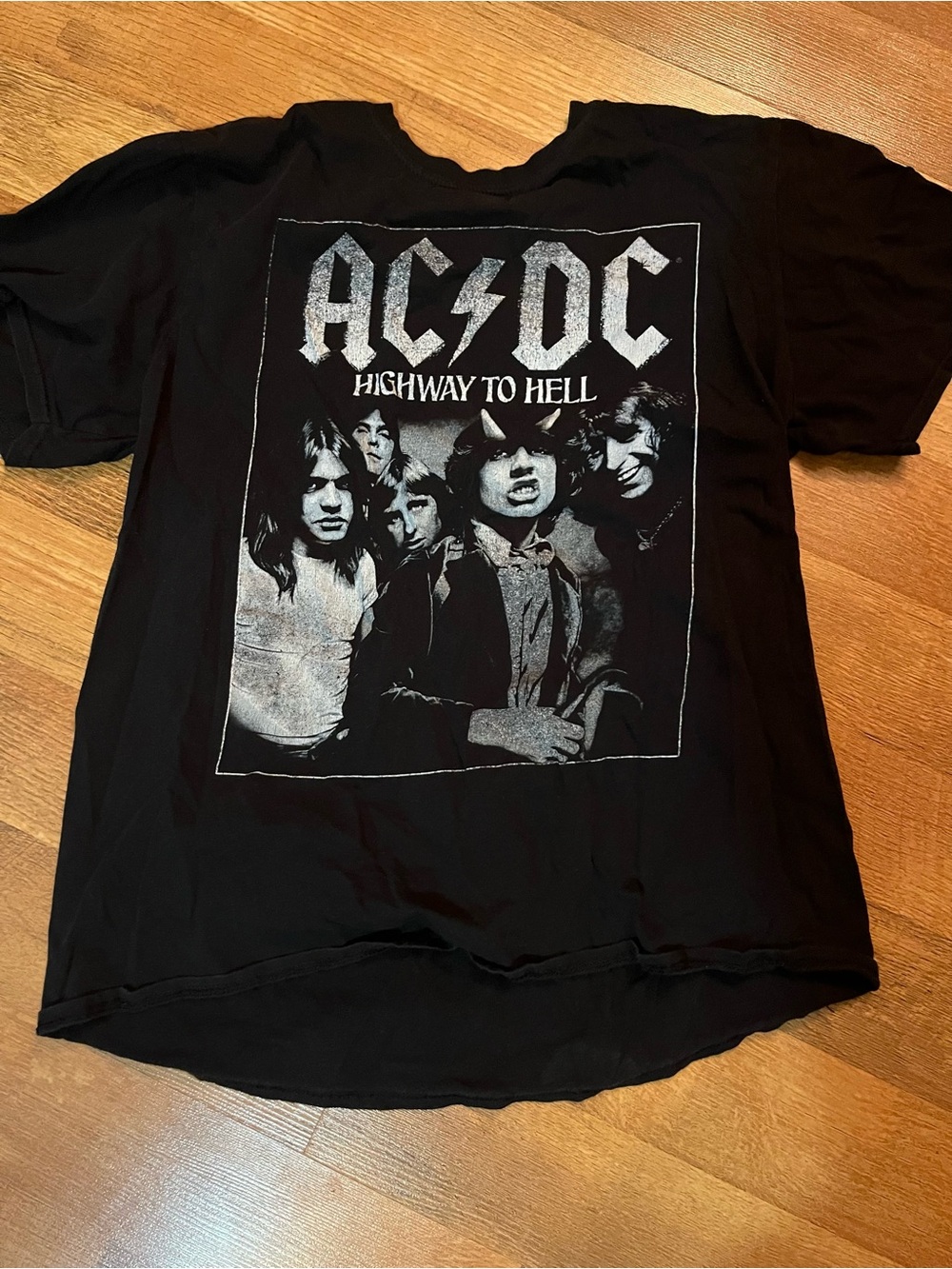 AC/DC Black 'Highway to Hell' Band Graphic Tee